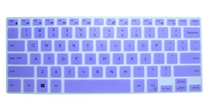 Keyboard Cover for 13.3" Dell Inspiron 13-5368 i5368 13-7368 i7368 13-7368 i7378, 15.6" Dell XPS 15-9550, 15.6" Inspiron 15-5568 i5568 15-5578 i5578 15-7568 i7568 15-7569 i7569 15-7579 i7579(Purple)