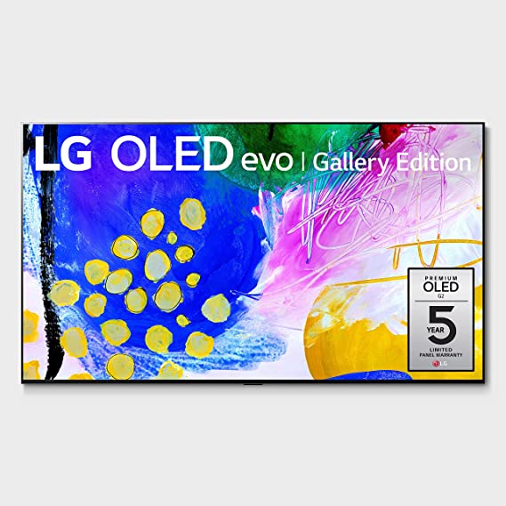 LG 97-Inch Class OLED evo Gallery Edition G2 Series Alexa Built-in 4K Smart TV, 120Hz Refresh Rate, AI-Powered 4K, Dolby Vision IQ and Dolby Atmos, WiSA Ready, Cloud Gaming (OLED97G2PUA, 2022)