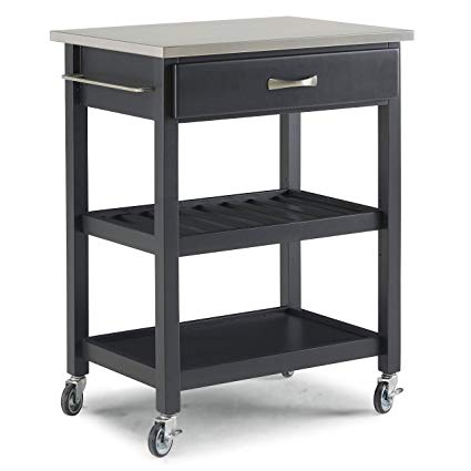 Home Styles 5211-95 Vineyard Kitchen Cart, Black