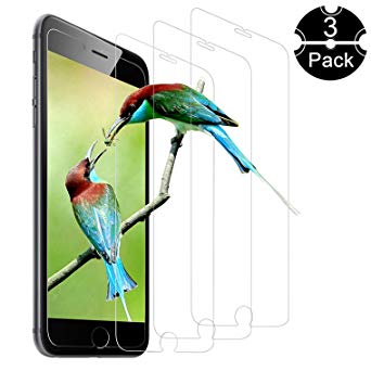 Screen Protector for iPhone 8/ 7 Tempered Glass 0.33mm 9H Glass Film [3 Pack] HD Tempered Shatterproof Glass for iPhone 6 6s 7 8 4.7" inch [Scratch-Resistant] [Anti-Shatter] [3D Touch Compatible]