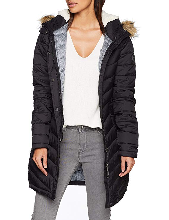 Superdry Women's Chevron Faux Fur Super Fuji Jk Sports Jacket