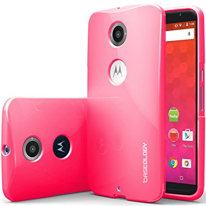 Nexus 6 Case, Caseology [Daybreak Series] Slim Fit Shock Absorbent Cover Slip Resistant for Motorola Nexus 6 - Hot Pink