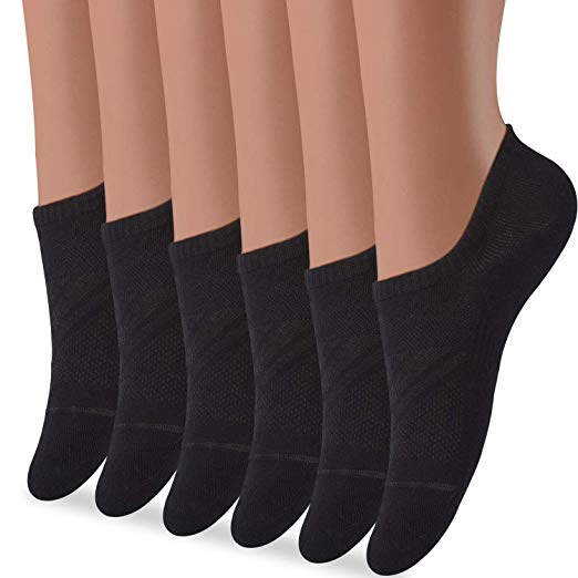 No Show Socks for Women, 3/6/9/15 Pairs Cotton Liner Socks Invisible Non Slip Flat Boat Line Socks