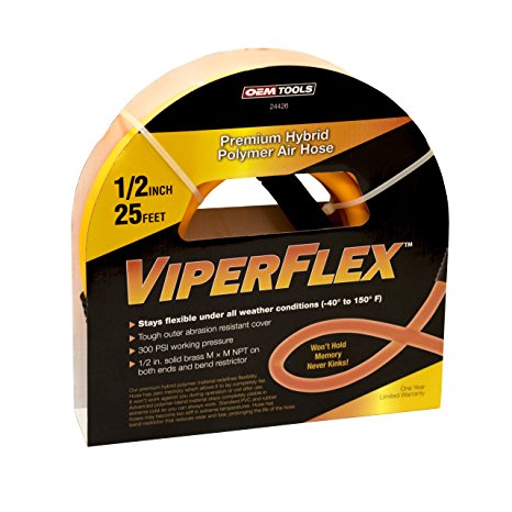 ViperFlex 24426 1/2” x 25FT Hybrid Polymer Air Hose