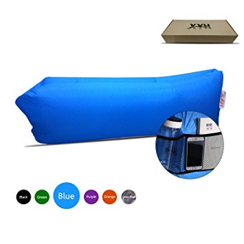 XYH Inflatable Lounger Couch,Portable Blow Up Lounge Chair,Pool Air Hammock,Hangout Lazy Sofa ,Waterproof Wind Breeze Bean Bag,Fast Inflate Lounger for Beach,Camping.
