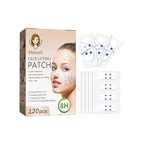 120Pcs Face Lift Tape, 2024 Upgrade Stretchable Face Tape Lifting Invisible - 8 Hours Lasting, Facelift Tape for Face Invisible, Invisible Face Lifter Tape - Instant Face Lift and Shape V Face