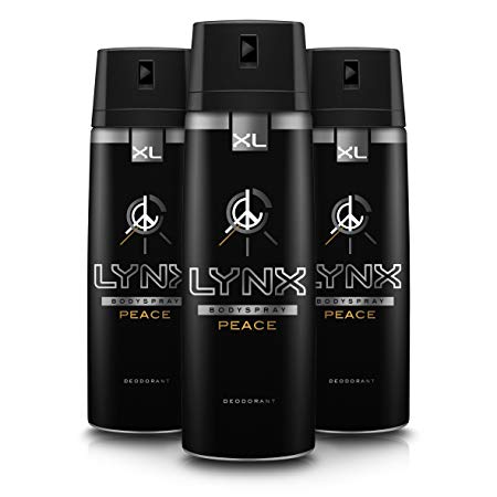 Lynx Peace Body Spray Deodorant 200ml Pack of 3