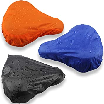 Bike Seat Cover Waterproof, Bicycle Saddle Rain Dust Cover, Protective Water Resistant Bicycle Seat Protector Shield (3 packs)