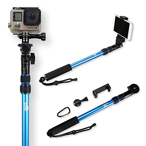 The Alaska Life Selfie Stick for GoPro, Camera Mount, Waterproof and Lightweight! (No Bluetooth)
