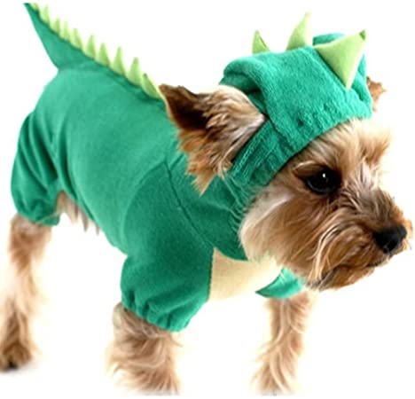NACOCO Dog Dinosaur Design Costume Green Pet Clothes for Medium & Large Dog (#18)