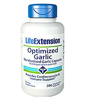 Life Extension Optimized Garlic Vegetarian Capsules, 200 Count