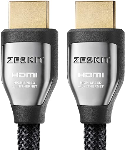 HDMI Cable 10ft Cinema Plus 28AWG (4K 60Hz HDR 4:4:4) HDCP 2.2 - Exceed HDMI 2.0, High Speed 22.28 Gbps - Compatible with Xbox PS3 PS4 Pro nVidia AMD Apple TV 4K Fire Netflix LG Sony Vizio