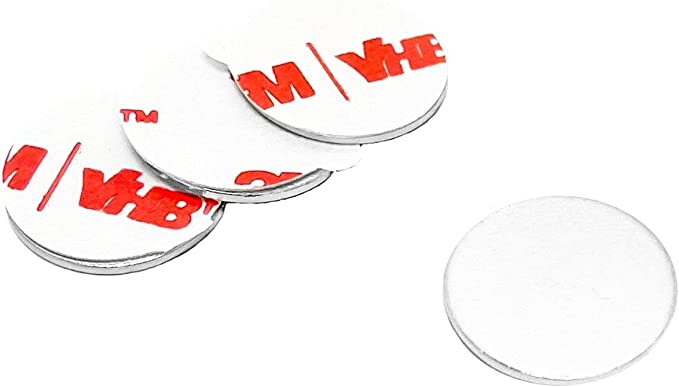 totalElement 1 Inch Steel Disc with 3M Adhesive, Blank Metal Strike Plates (50 Pack)