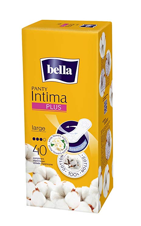 Bella Panty Intima Plus Panty Liners - 40 Count (Large)