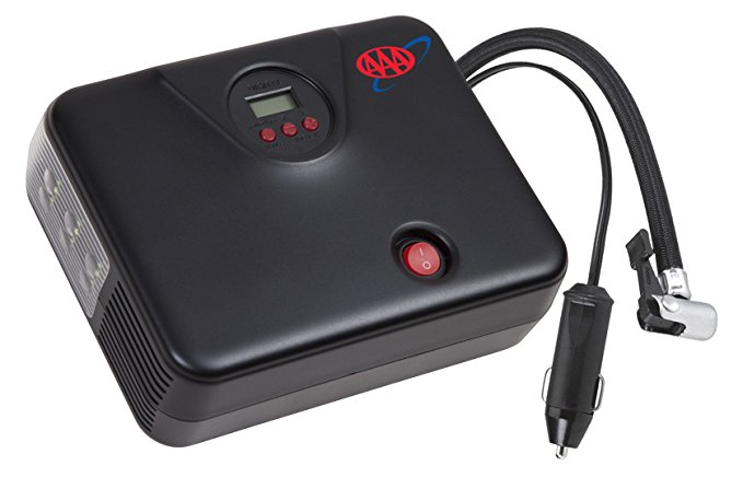 Lifeline AAA Digital Preset 12V DC Air Compressor - Tire Inflator With Built In Pressure Gauge