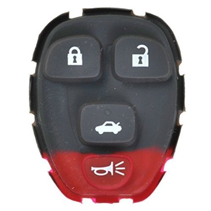 Discount Keyless Replacement 4 Button Pad 15252034 22733523