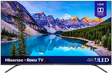 Hisense 55-Inch Class R8 Series Dolby Vision & Atmos 4K ULED Roku Smart TV with Alexa Compatibility and Voice Remote (55R8F, 2020 Model)