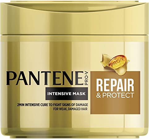 Pantene Hair Mask Repair and Protect, Repairs for Smooth and Shiny Hair, 300 ml, Hair Masks for Dry Damaged Hair Coloured, Repair All Types of Hair at Home, Use as Need to Repair Damaged Hair