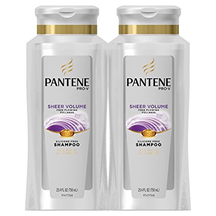 Pantene Pro-V Sheer Volume Shampoo, 25.4 Fl Oz (Pack of 2)