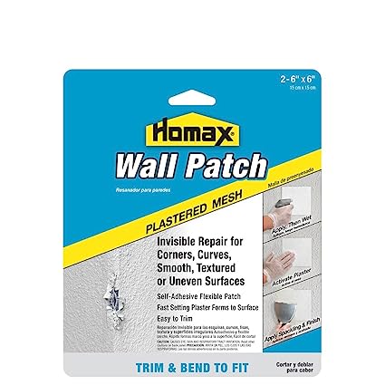 Homax 6"x6" 2 Pack Pre-Plastered Mesh Wall Patch