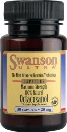 Maximum-Strength 100% Nat Octacosanol 20,000 mcg 30 Caps