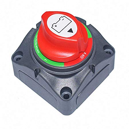 MDY Waterproof Heavy Duty Battery Disconnect Isolator Switch 1-2-Both-Off 6V/60V 200/1250Amps Master Cut/Shut Off Marine For Boat Car RV ATV UTV Vehicle Small Yacht RV Camper (Not included Bolts)