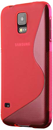 Galaxy S5 Case, Cruzerlite S-Line TPU Case Compatible for Samsung Galaxy S5 - Pink