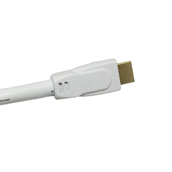 Tartan 24 AWG High Speed HDMI Cable with Ethernet, 10 foot, White