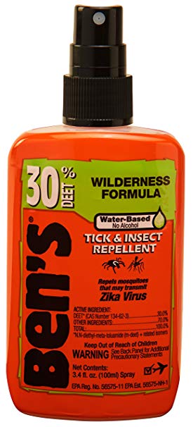 Ben's 30% Deet Insect Repellent Spray, 3.4 oz, Pack of 4