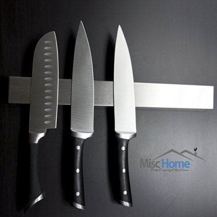 Hot  16 Inch Stainless Steel Magnetic Knife Holder High Quality Magnetic Knife Strip, Magnetic Knife Bar Stainless Steel Easy to Install