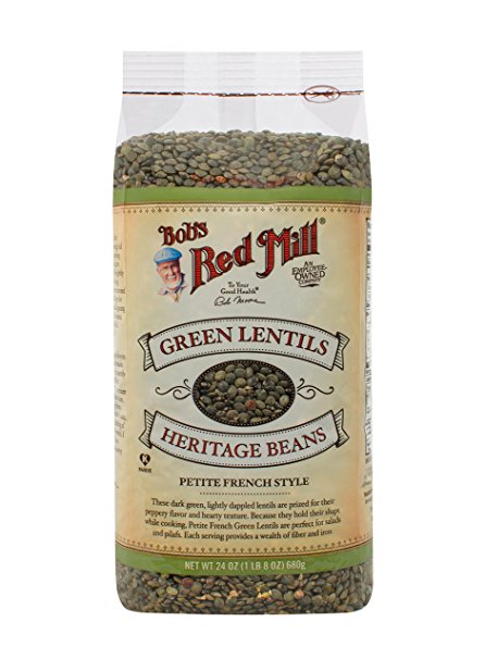 Bob's Red Mill Petite French Green Lentils, 24 Ounce