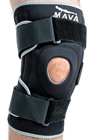 Mava Sports Knee Brace for Joint Pain and Arthritis Relief – Injury Recovery Effect – Meniscus, ACL, Tendonitis Support – Open Patella Stabilizer for Knee Cap Support - Protector Wrap