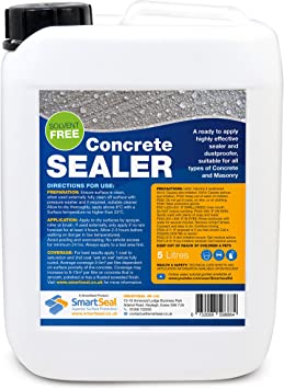 Smartseal Concrete Dustproofer - Eliminates Concrete Dust, Seals and Protects (5 Litre)