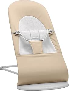 BabyBjörn Hamaca Balance Soft, Tejido/Jersey, Beige/Gris