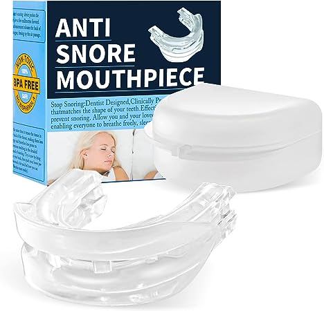 Anti-Snoring Mouth Guard,Anti-Snoring Mouthpiece Comfortable Snoring Solution - Helps Stop Snoring, Anti-Snoring Devices for Men/Women a Better Night's Sleep