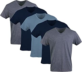 Gildan Men's V-Neck T-Shirts, Multipack