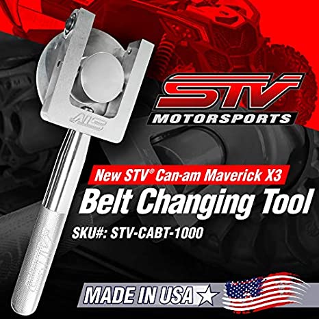 STVMotorsports Can-Am Maverick X3 Belt Changing Tool - Made in The USA (72-inch Wheel Base Width)