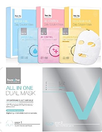 Hushu Premium Korean Facial Mask Introduction Set ,4 Sheets