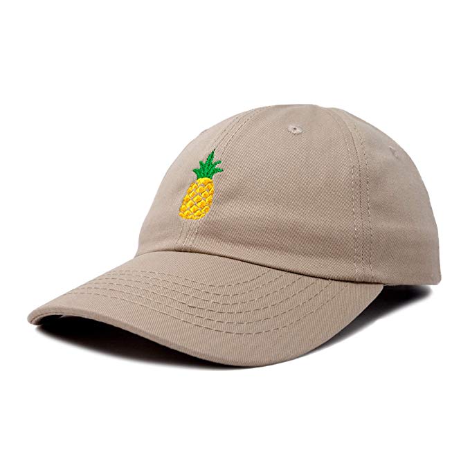 DALIX Pineapple Dad Hat Cotton Twill Baseball Cap Premium Stitched