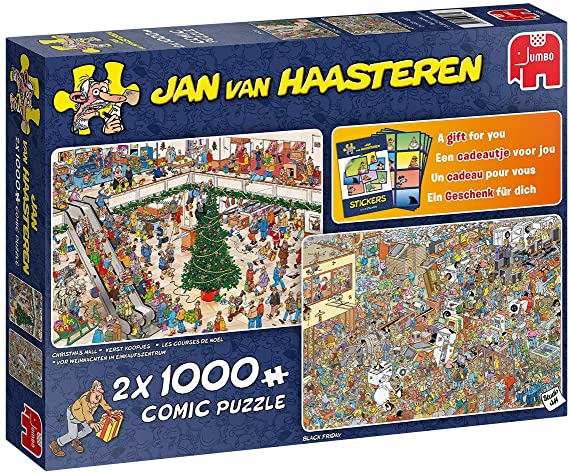 Jan Van Haasteren – Holiday Shopping (2×1000 Pieces)