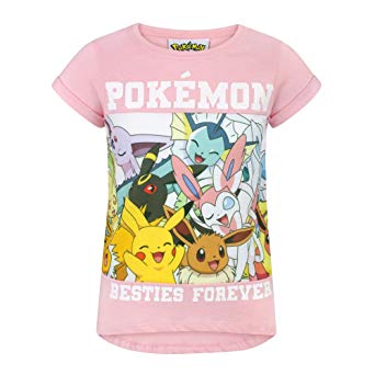 Pokemon Childrens/Girls Besties Forever T-Shirt