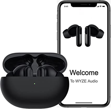 WYZE Earbuds Pro, 40 dB Active Noise Cancelling Wireless Earbuds, 6 Voice-Isolating Mics ANC Bluetooth Headphones, Bluetooth 5.0 Wireless Charging Alexa Built-in True Wireless Earbuds