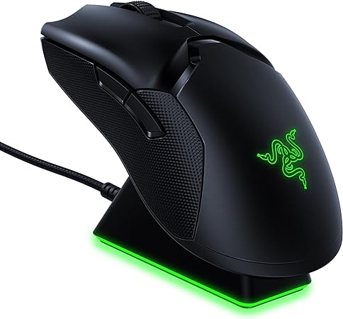 Razer Viper Ultimate Hyperspeed Lightweight Wireless Gaming Mouse & RGB Charging Dock: Fastest Gaming Mouse Switch - 20K DPI Optical Sensor - Chroma Lighting - 8 Programmable Buttons - 70 Hr Battery