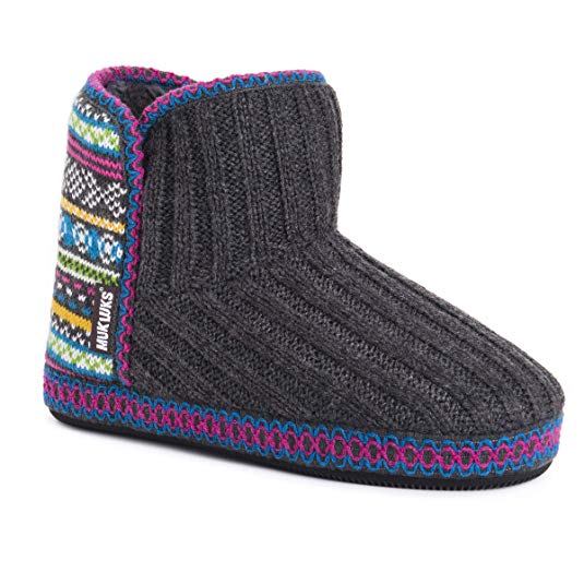 MUK LUKS Women's Leigh Bootie Slippers