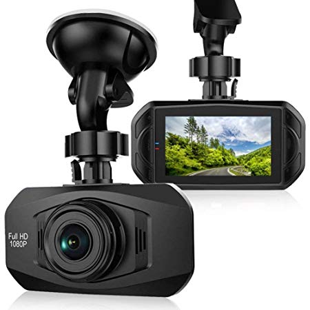 Car Dash Cam - Full HD 1080P 170° Wide Angle Dashboard Camera Recorder with WDR, Built-in WiFi, G-Sensor, Sony Sensor HD Night Vision 2.7" LCD Parking Monitor