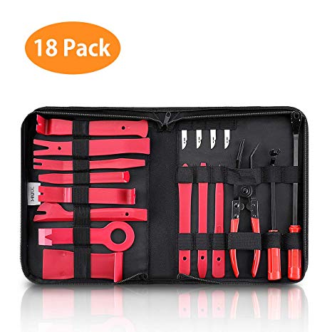 MATCC 18pcs Car Trim Removal Tool Auto Door Panel Removal Tool for Dash Center Console Installation and Remover Strong Nylon Pry Tool Kit