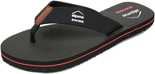 Alpine Swiss Mens Flip Flops Beach Sandals Lightweight EVA Sole Comfort Thongs