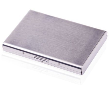 MLVOC RFID Blocking Stainless Steel Card Holder Case