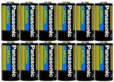 Panasonic CR123 CR123A 3V Lithium Battery x 12 Batteries