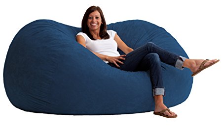 Big Joe XL Fuf in Comfort Suede, Blue Sky